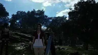 《最终幻想7:重生》带图案蕾丝下摆短裙MOD截图2