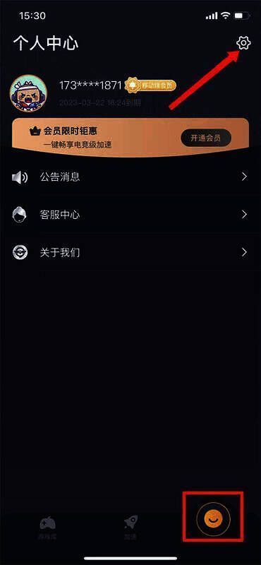我的界面设置入口截图