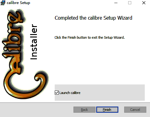 Calibre软件安装完成界面图