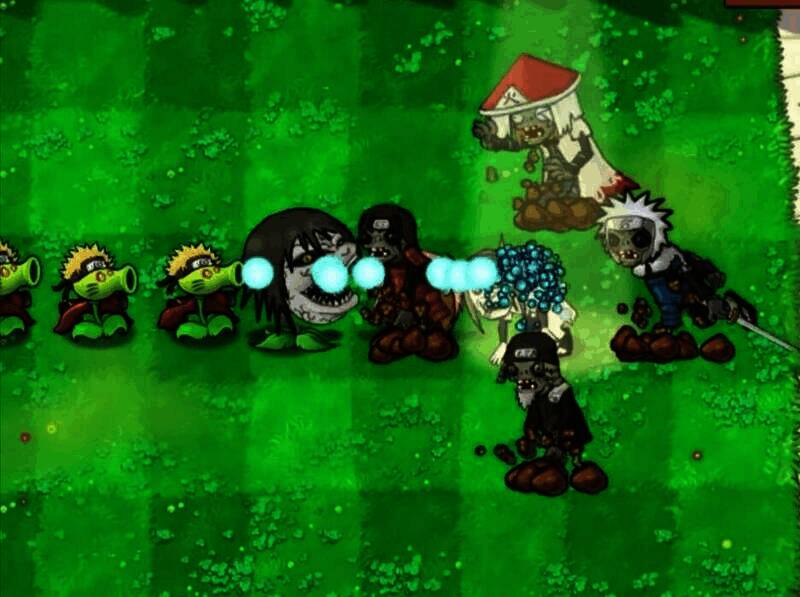 植物大战僵尸火影版多样关卡画面