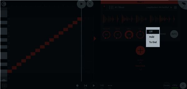 Sustain延音效果界面