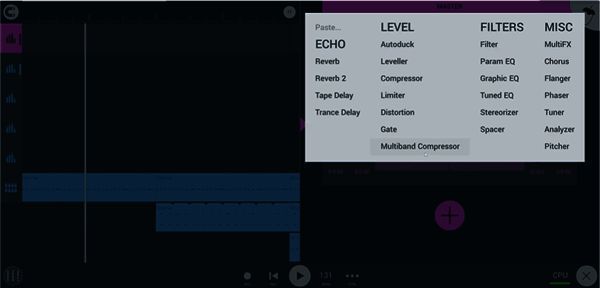 加载多波段压缩机效果器界面