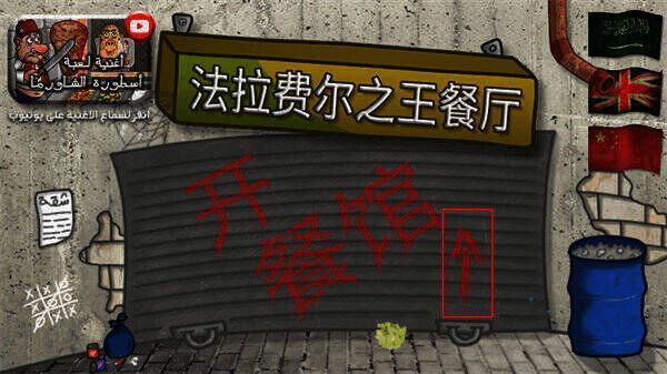 开启大门操作示意