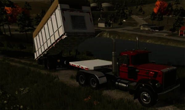 模拟农场23驾驶卡车运输货物界面