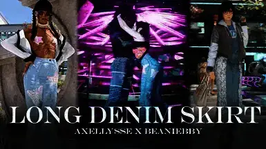 《赛博朋克2077》牛仔长裙MOD游戏截图