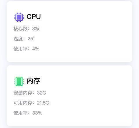 CPU与内存实时监视示例图