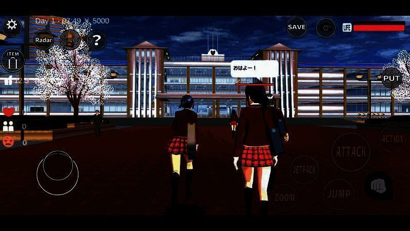 樱花校园模拟器游戏画面