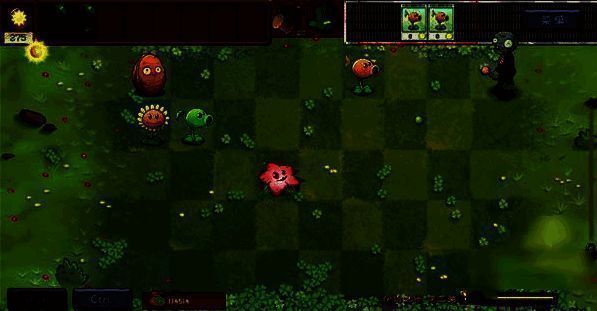 放置传送带上植物界面