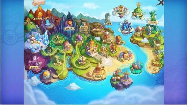 洛克王国游戏地图界面