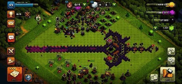 部落冲突国际服进攻相关画面