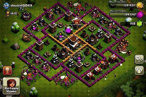 部落冲突国际服大本营相关画面