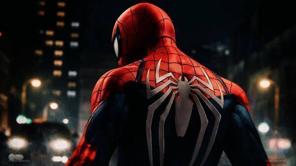 蜘蛛侠进行蜘蛛丝荡行