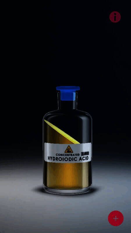 氢碘酸 3D 图像及操作界面
