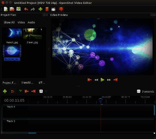 OpenShot软件界面示例图