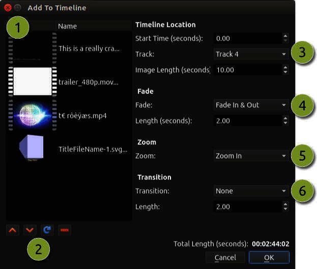 OpenShot音频波形展示