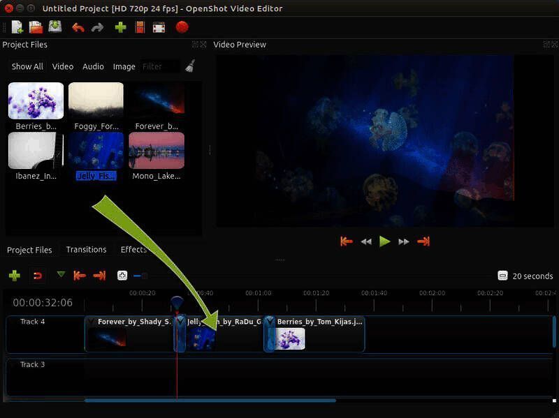 OpenShot视频编辑操作示例