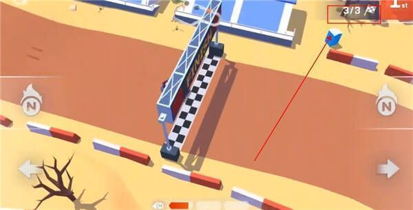 冲向终点获胜界面图